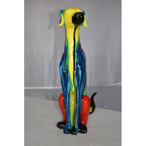 Design Toscano Windhund Statue - Art Deco Hundefigur Für Haus & Garten